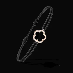 Cesare Pompanon Bracelet Fiore Di Mamma Noir Rose